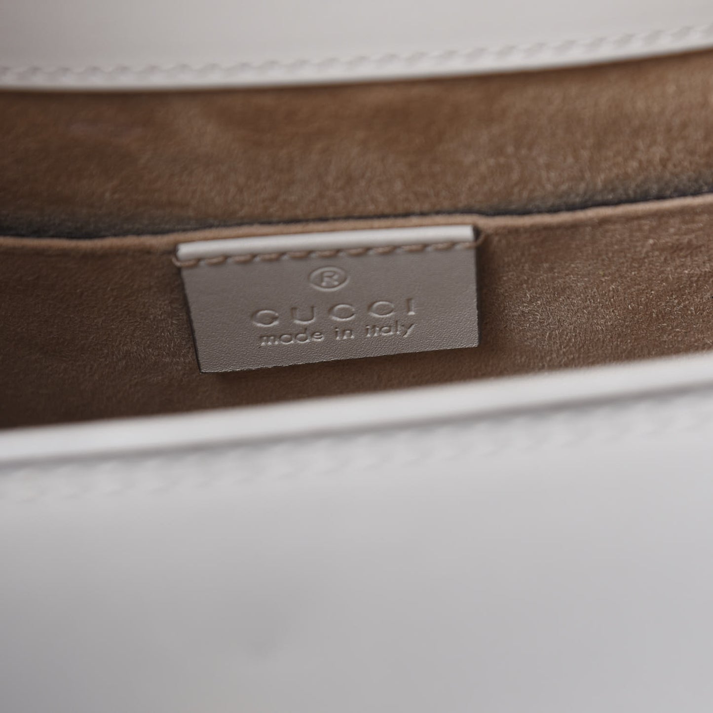 Calfskin Mini Sylvie Top Handle Bag White