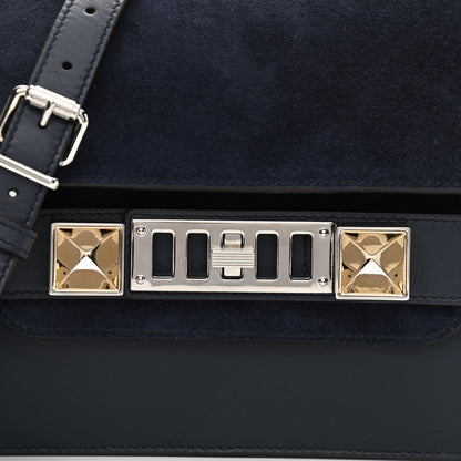 Proenza Schouler Suede Calfskin Mini PS11 Classic Shoulder Bag Dark Navy 8 of 11