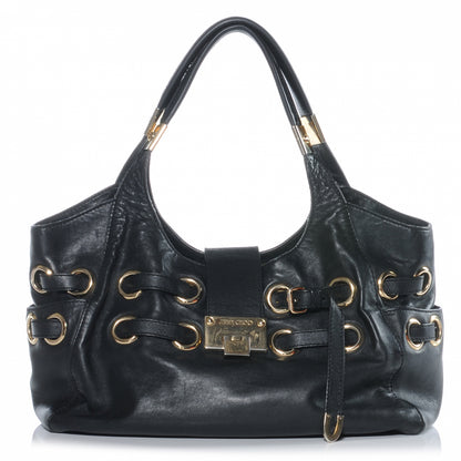 Jimmy Choo Leather Radiant Hobo Black 1 of 7
