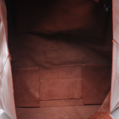 Celine Lambskin Cabas Terracotta 6 of 8