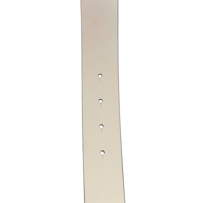 Chanel Patent Calfskin CC Reversible Belt 95 Black White 6 of 10