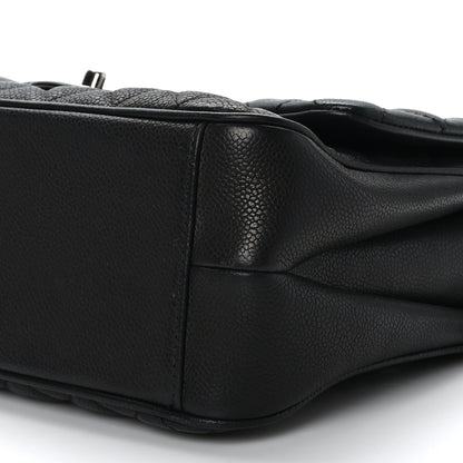 Chanel Caviar Quilted Medium Rock In Rome Single Flap Black 9 of 9