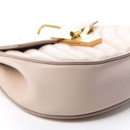 Chloe Calfskin Quilted Mini Drew Bijou Shoulder Bag Cement Pink 7 of 11