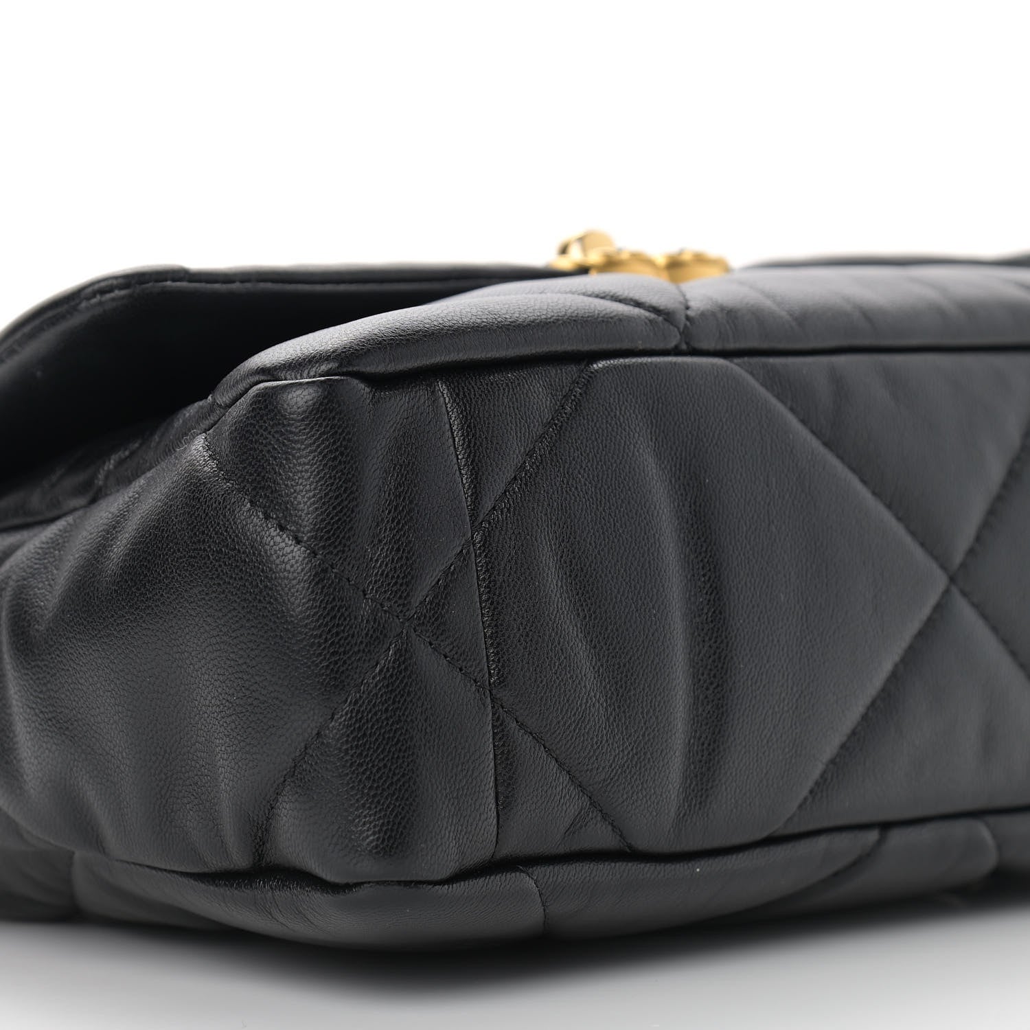 Chanel Goatskin Quilted Medium Chanel 19 Flap Black 9 of 11