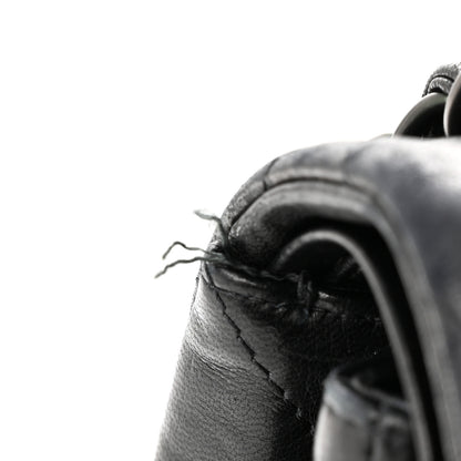 Chanel Lambskin Quilted Jumbo Double Flap So Black 13 of 14