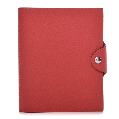 Hermes Togo Ulysse PM Agenda Cover Rouge Pivoine 1 of 8