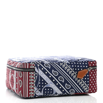 Hermes Silk Travelsilk Travel Cube Bordeaux Bleu Marine 3 of 10