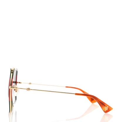 Gucci Square Frame Web GG0106S Sunglasses Tortoise 3 of 8