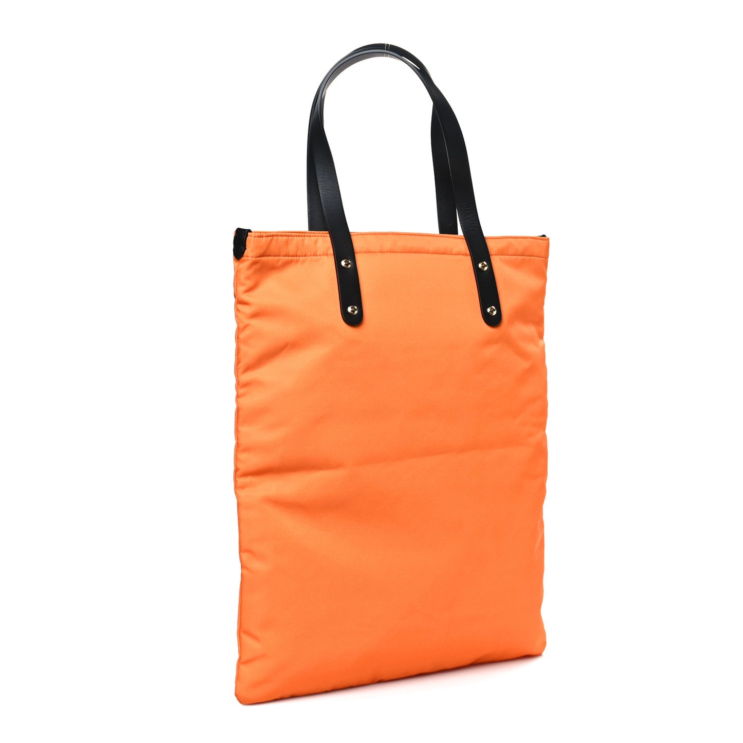 Nylon London England Print Logo Flat Tote Orange