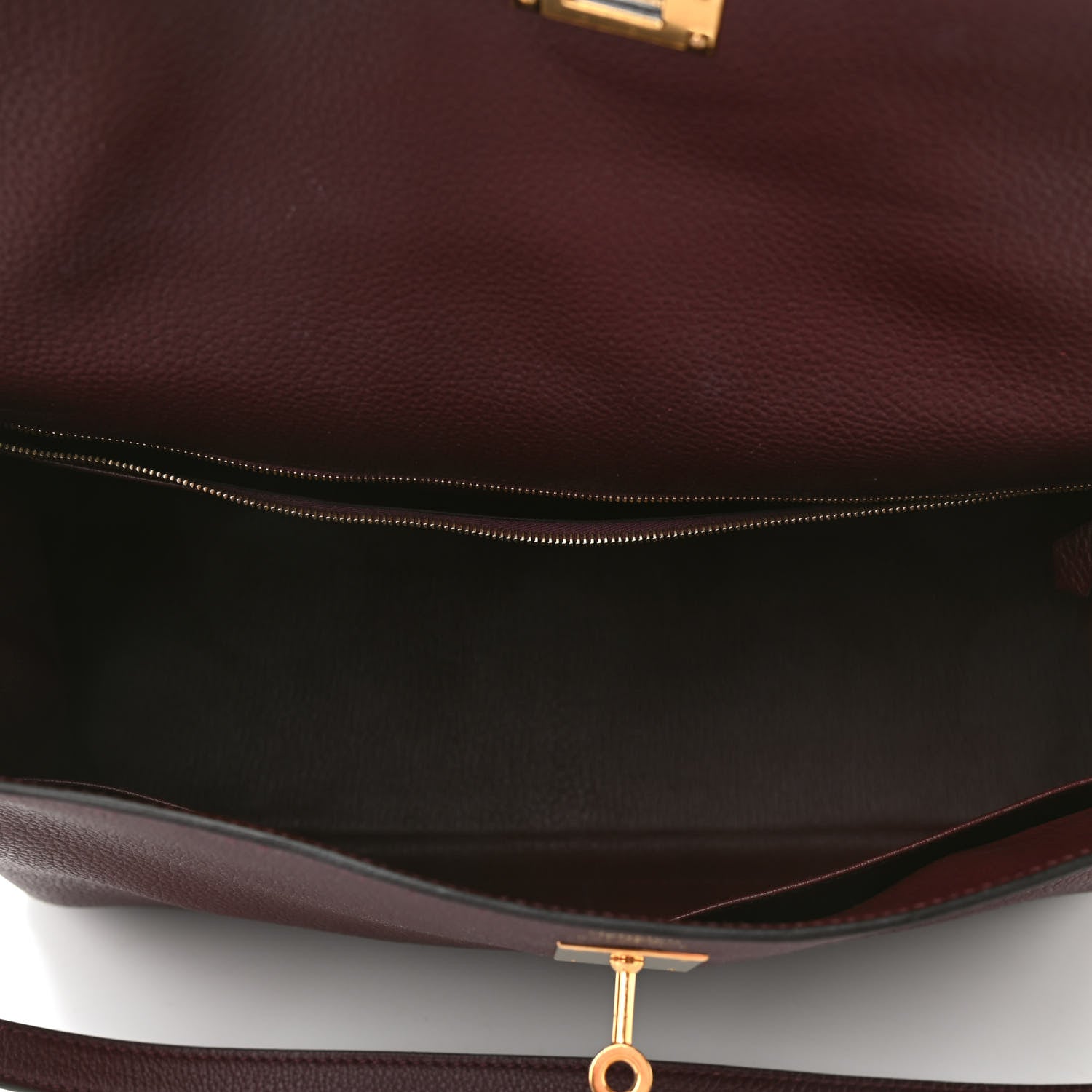 Hermes Togo Kelly Retourne 35 Bordeaux 5 of 10