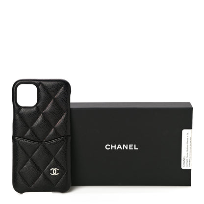 Chanel Caviar Quilted iPhone 11 Tech Case Black Burgundy 15 of 15