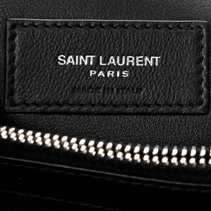 Saint Laurent Calfskin Y Quilted Monogram Small Loulou Chain Satchel Black 8 of 12