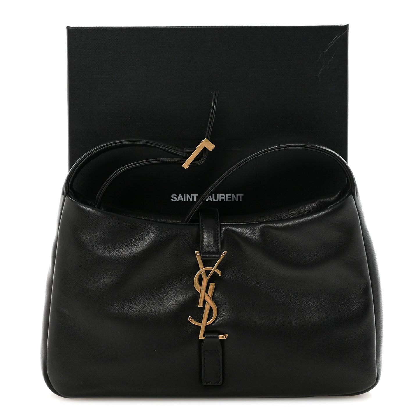 Padded Lambskin Le 5 A 7 Hobo Black