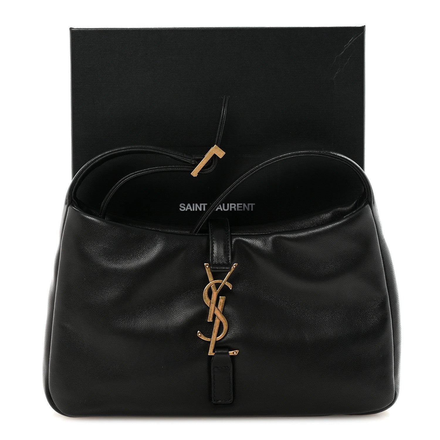 Saint Laurent Padded Lambskin Le 5 A 7 Hobo Black 10 of 10