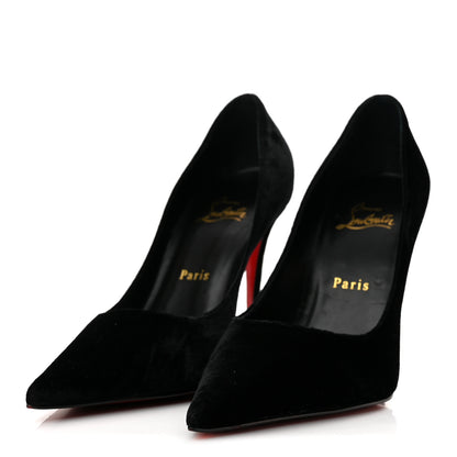 Christian Louboutin Veau Velours Kate Max 100 Pumps 38.5 Black 4 of 8