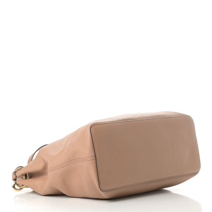 Gucci Pebbled Calfskin Large Soho Hobo Camelia 4 of 12