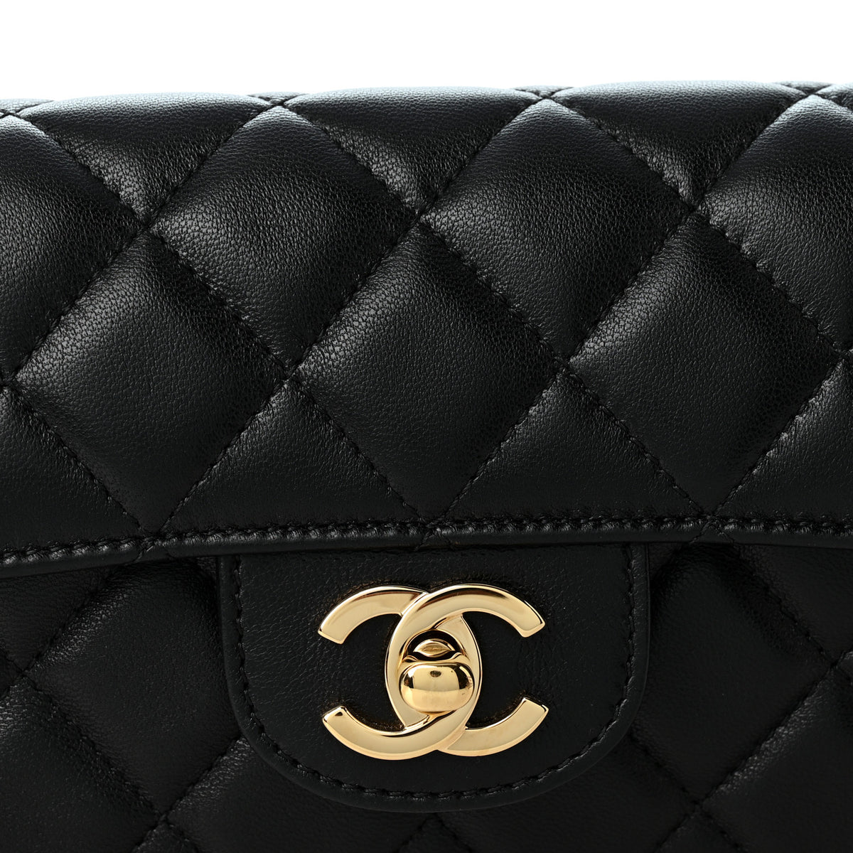 Chanel Lambskin Quilted Flap Bag Black 8 of 10