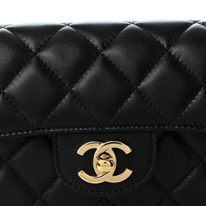 Chanel Lambskin Quilted Flap Bag Black 8 of 10