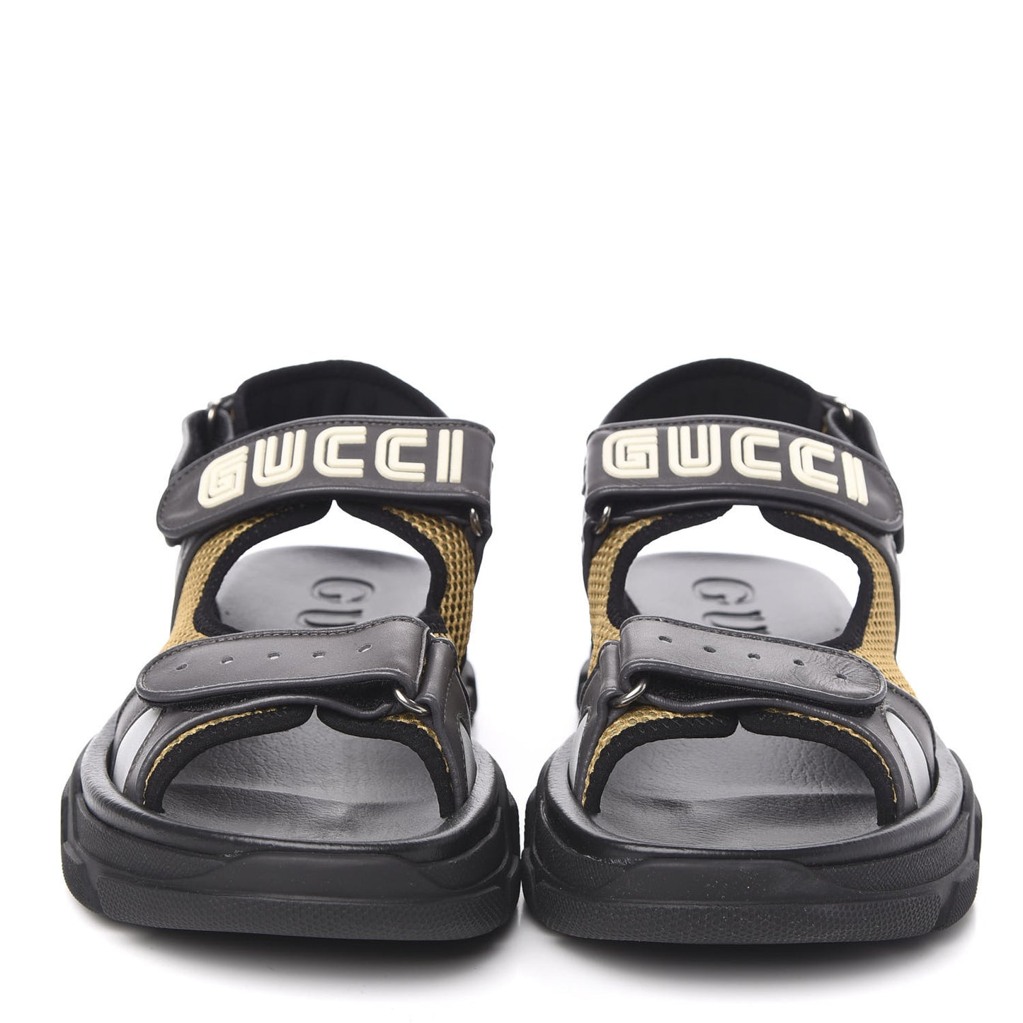 X SEGA Nappa Mesh Mens Aguru Sandals 9 Loess Black