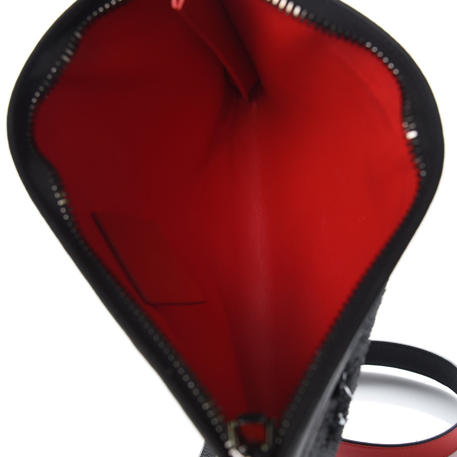 Christian Louboutin Pailette Calfskin Skypouch Crossbody Clutch Charbon 5 of 8