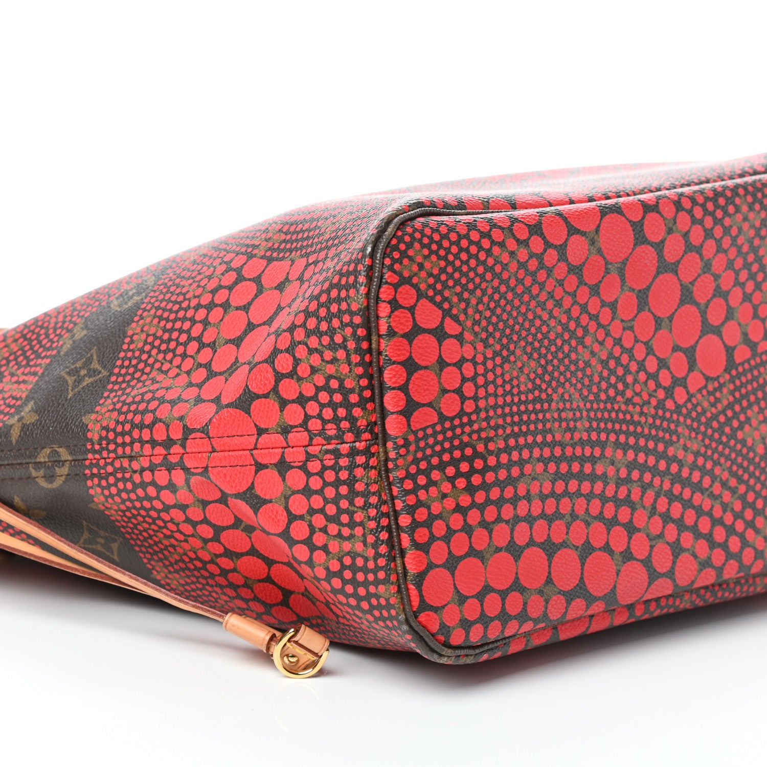 Louis Vuitton Monogram Kusama Waves Neverfull MM Red 8 of 9