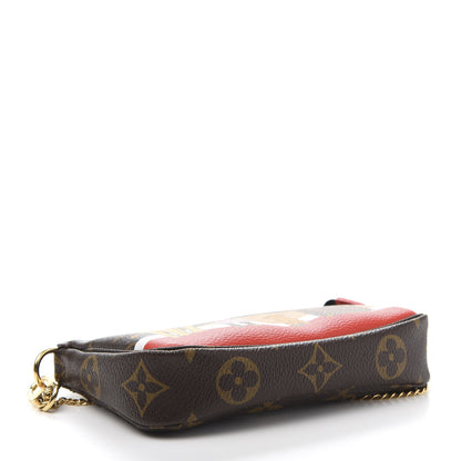 Louis Vuitton Monogram 2018 Christmas Animation Mini Cats Pochette Accessories 4 of 7