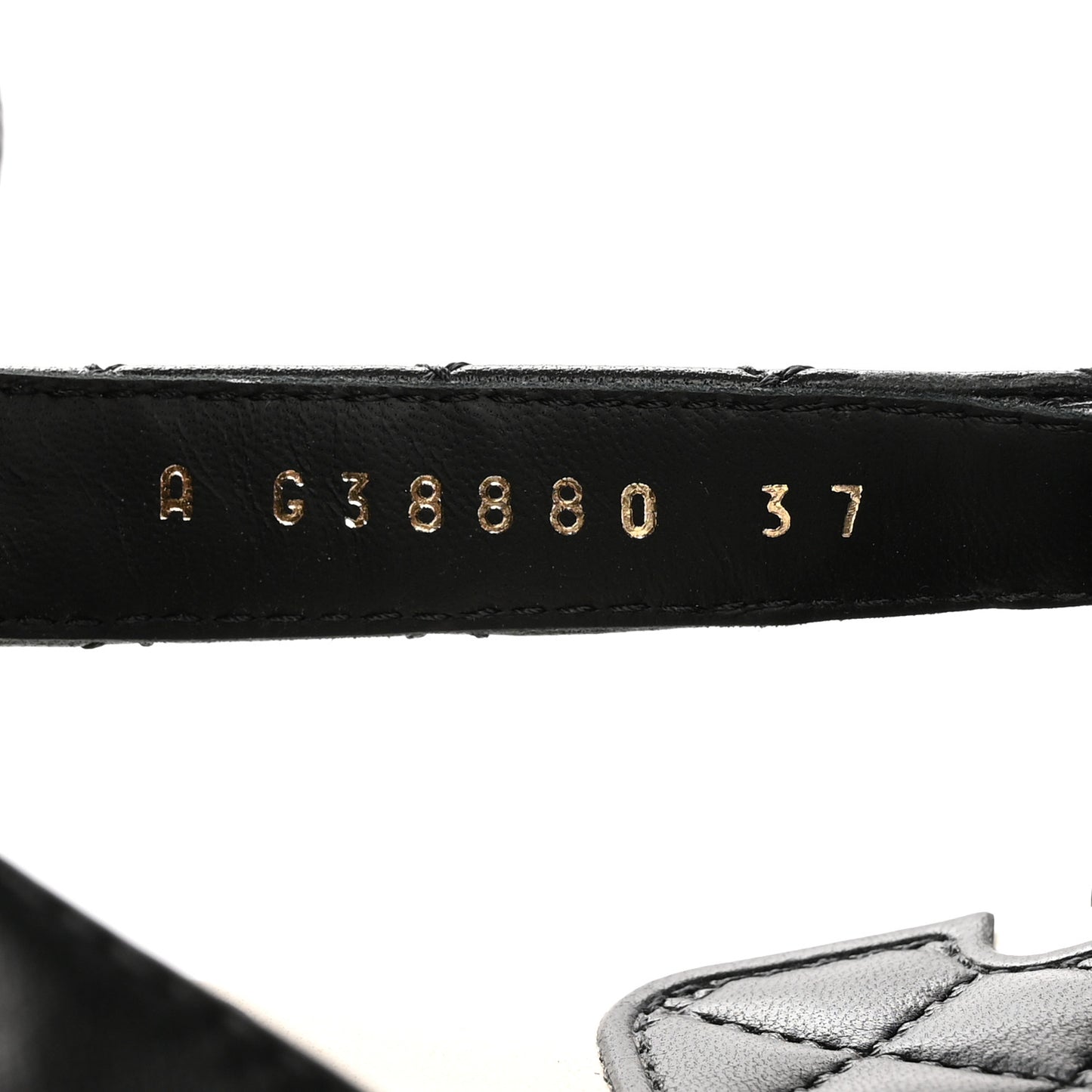Lambskin Patent Logo Platform Sandals 37 Black White