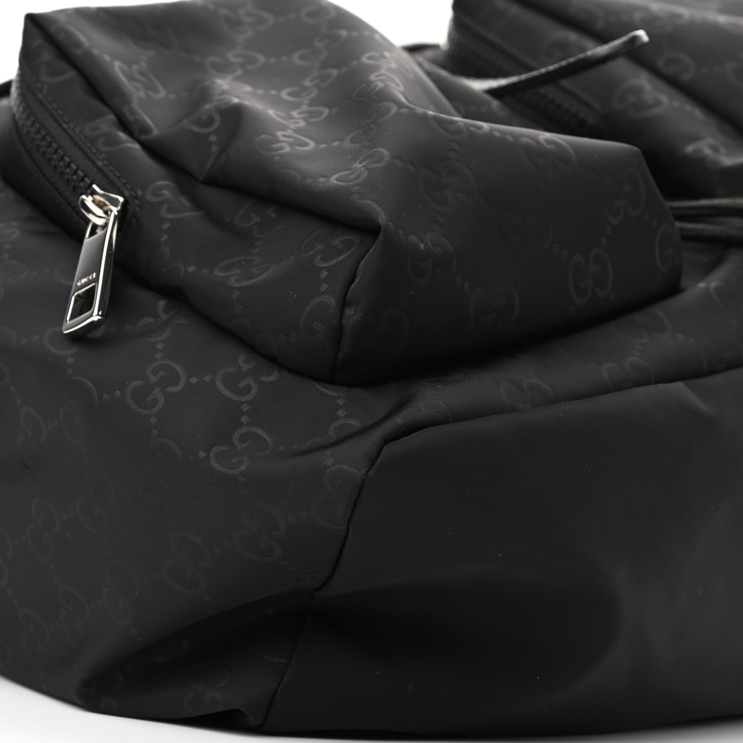 Gucci Nylon Monogram Small Single Buckle Backpack Black 9 of 10