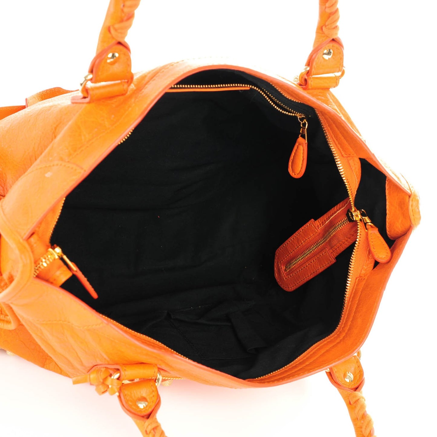Agneau Giant 12 Gold Hardware City Tangerine