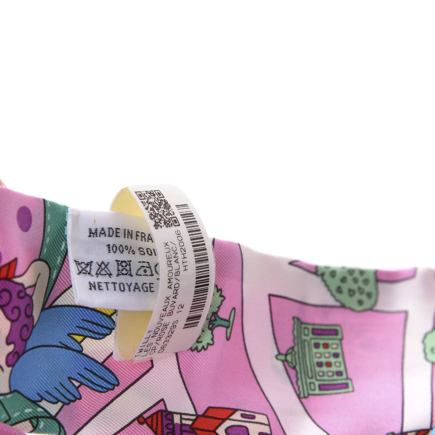Silk Les Nouveaux Amoureux de Paris Twilly Rose Buvard White Vert