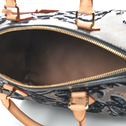 Louis Vuitton Monogram Fleur De Jais Sequins Speedy 30 5 of 9