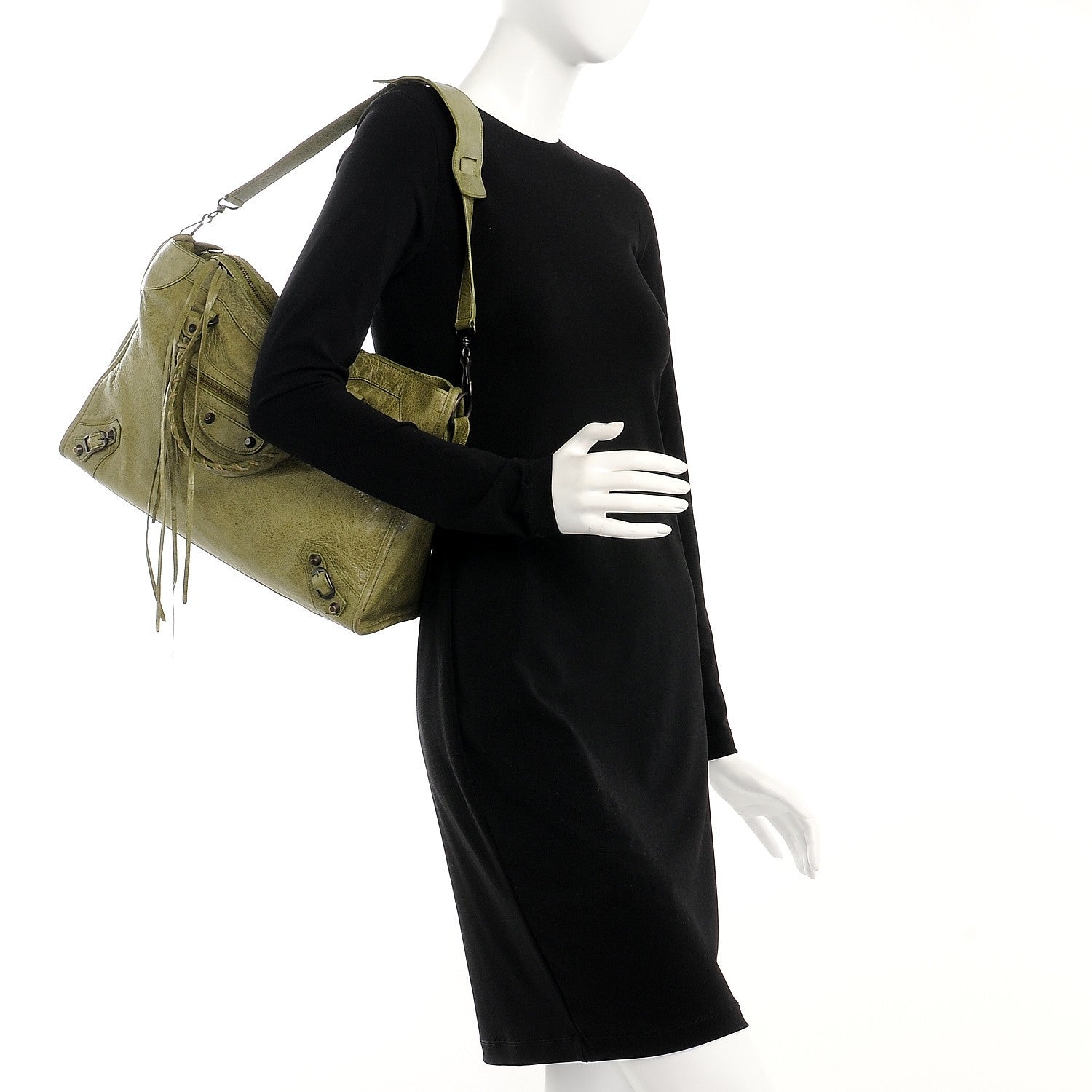 Balenciaga Agneau Classic Hardware City Light Olive 2 of 8