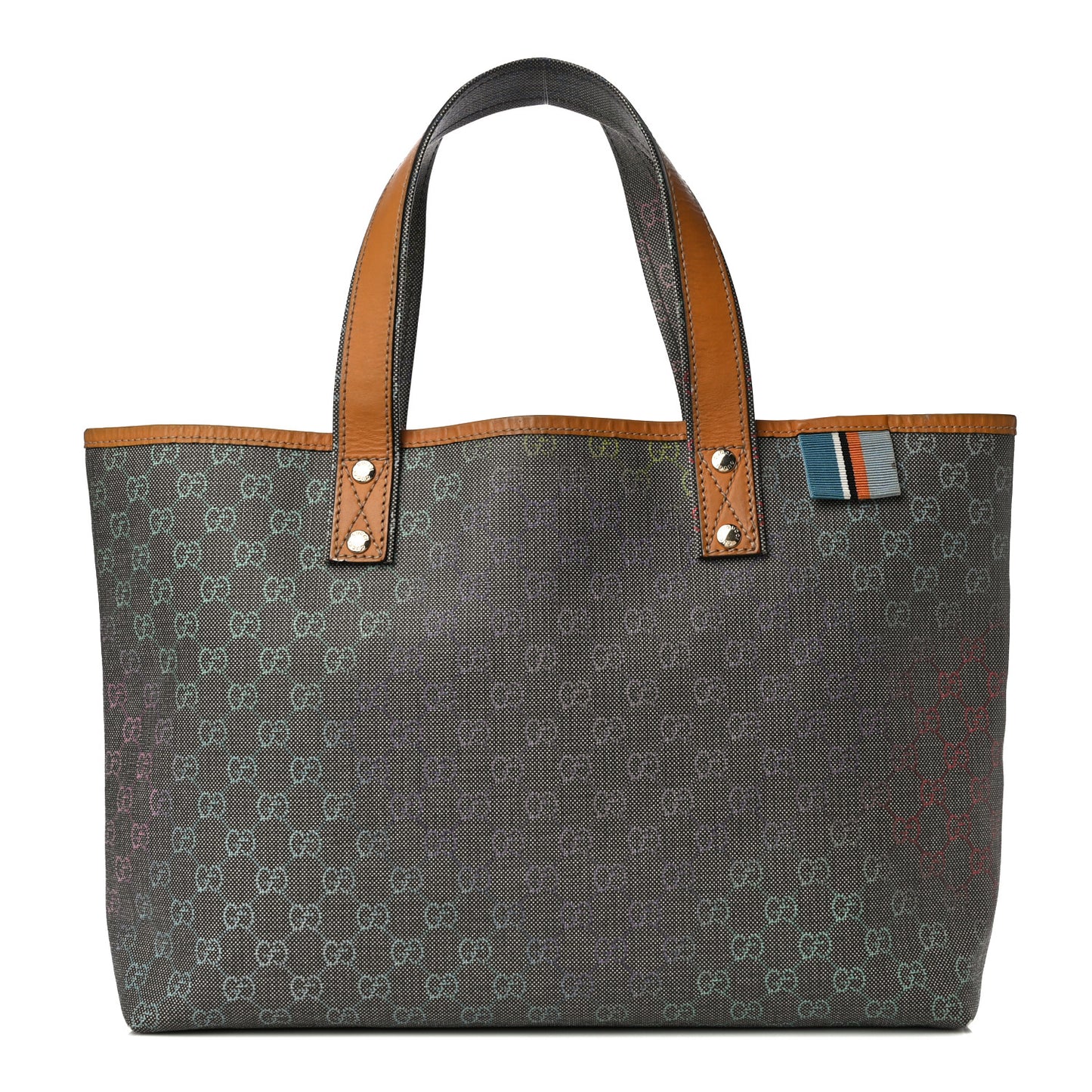 GG Plus Monogram Medium Signature Web Loop Tote Multicolor