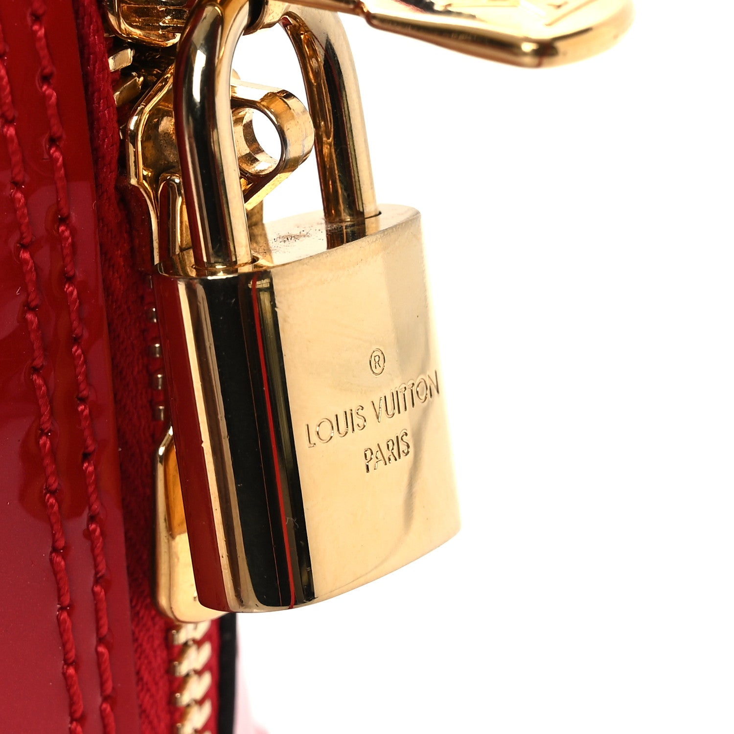 Louis Vuitton Vernis Alma BB Cherry 11 of 11