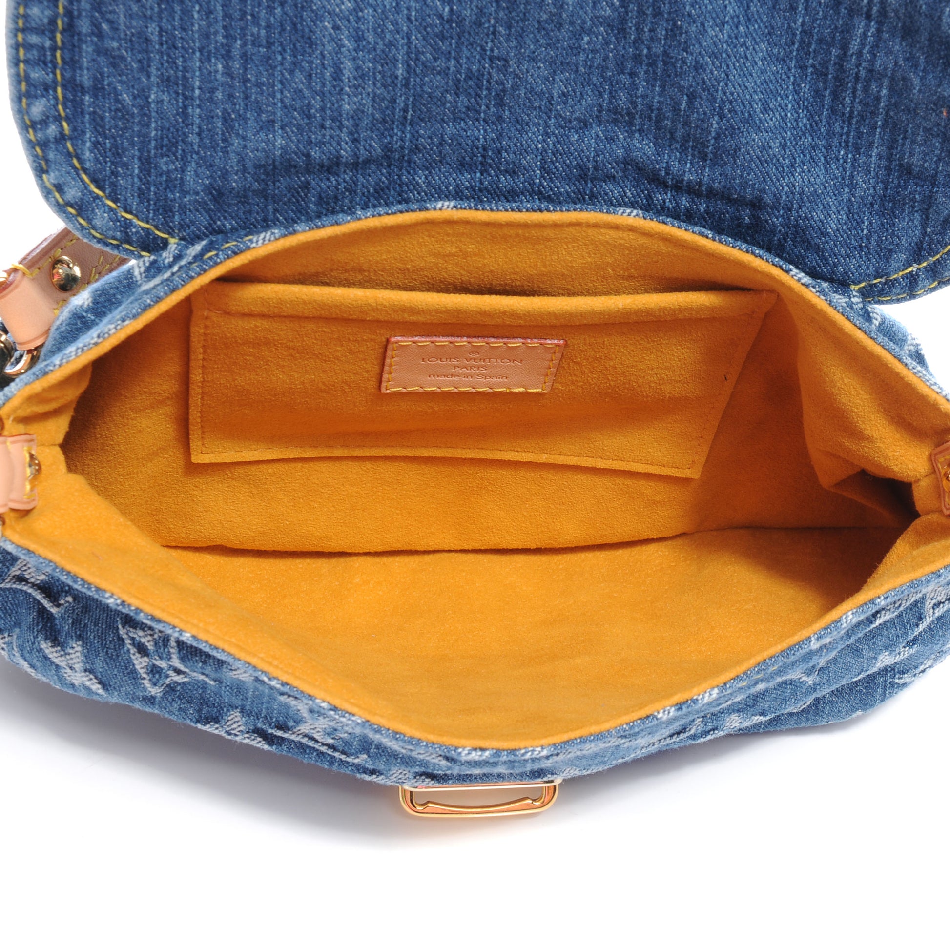 Louis Vuitton Monogram Denim Mini Pleaty Blue 5 of 7