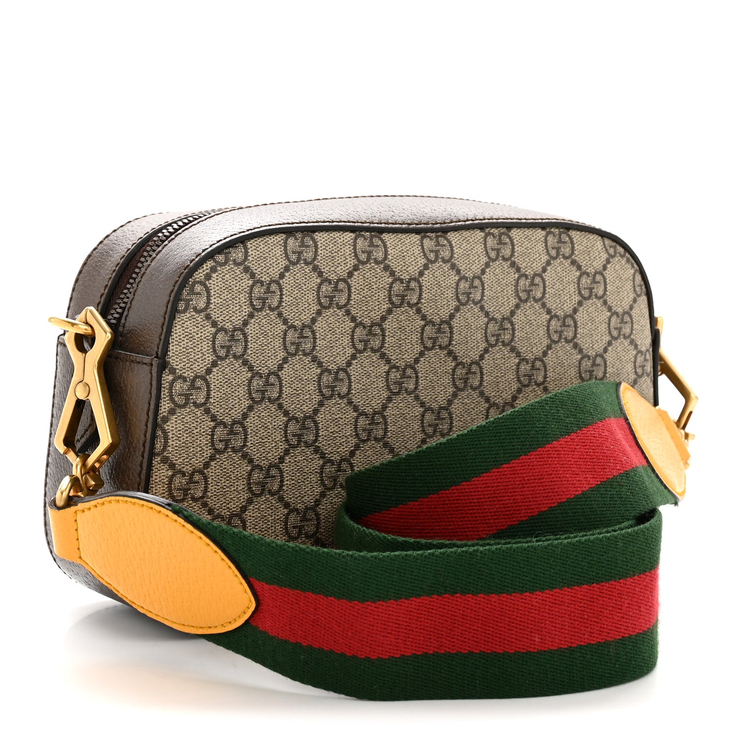 GG Supreme Monogram Web Neo Vintage Shoulder Bag Beige New Acero Crop