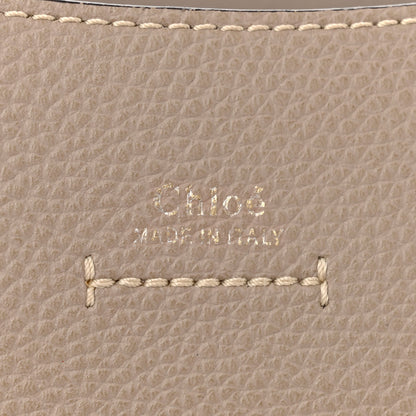 Chloe Grained Calfskin Small Darryl Saddle Crossbody Bag Motty Grey 6 of 10