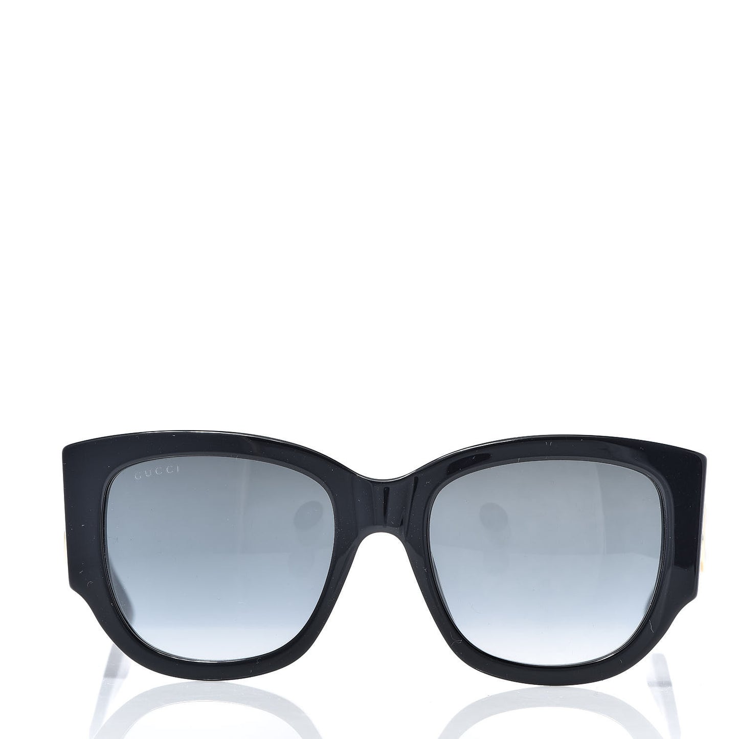 Acetate Web Oversized Frame Rectangle Sunglasses GG0276S Black