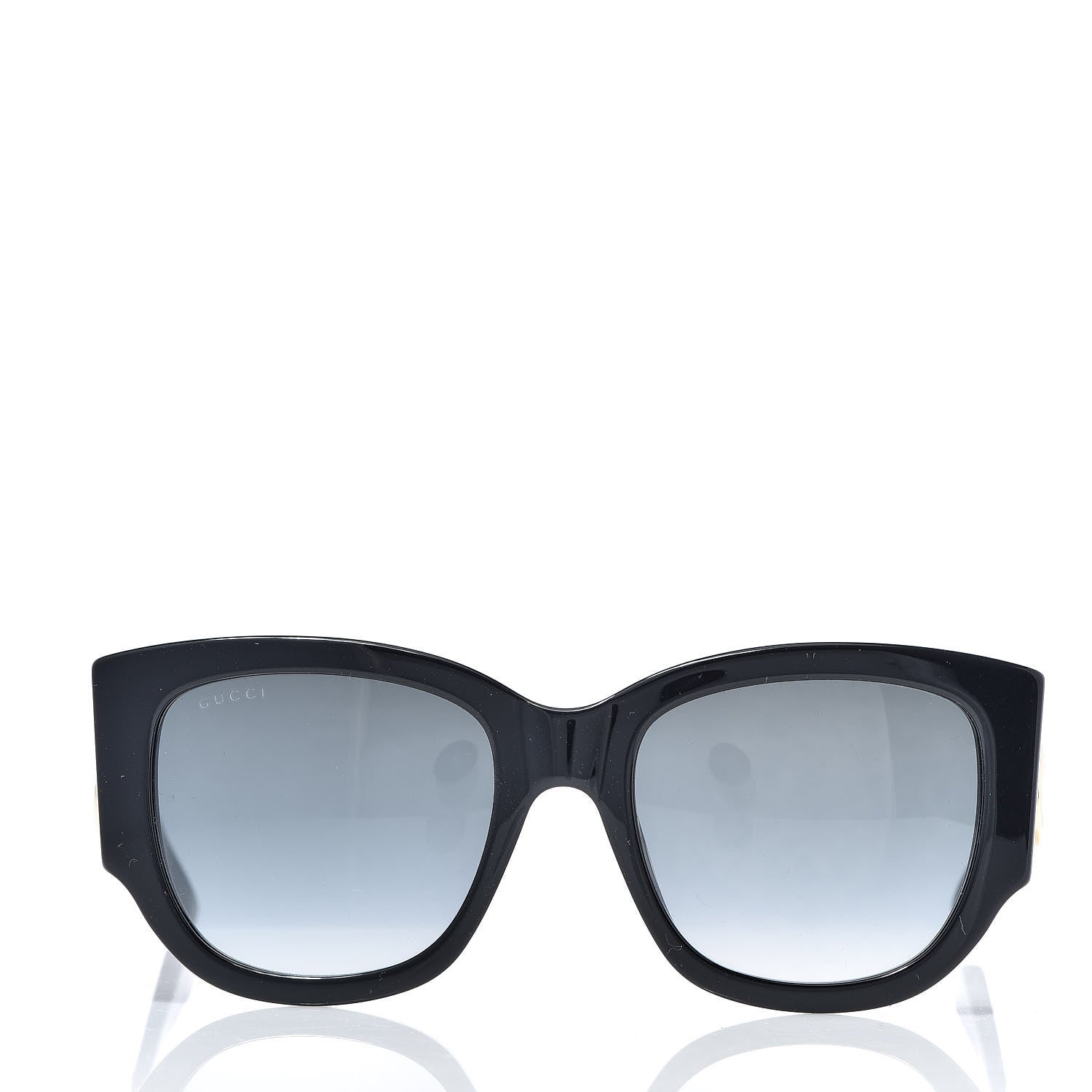 Gucci Acetate Web Oversized Frame Rectangle Sunglasses GG0276S Black 2 of 9