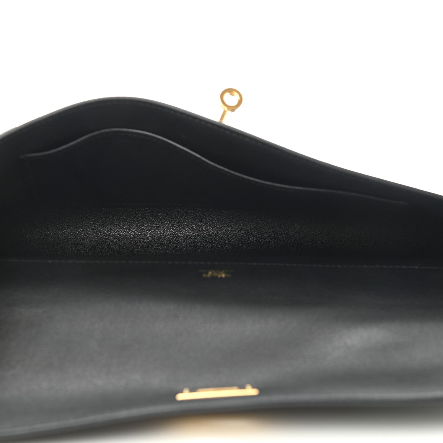 Hermes Swift Kelly Cut Clutch Pochette Black 6 of 9
