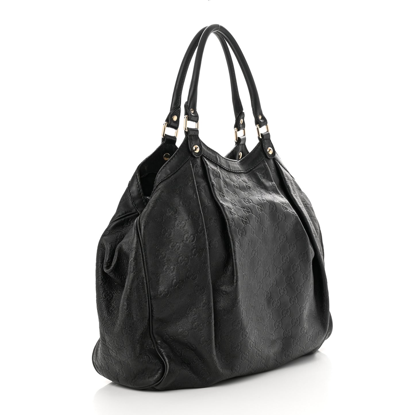 Guccissima Large Sukey Tote Black