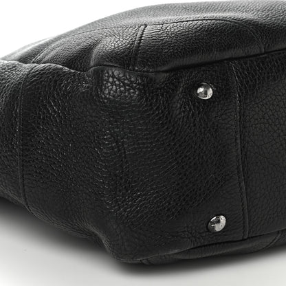 Prada Vitello Daino Side Pocket Hobo Black 7 of 11