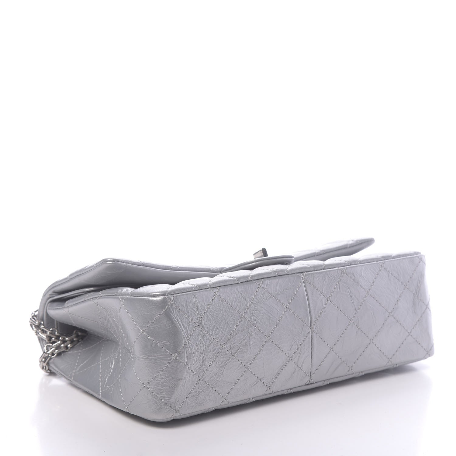 Chanel Metallic Aged Calfskin Quilted 2.55 Reissue 226 Flap Silver 4 of 11