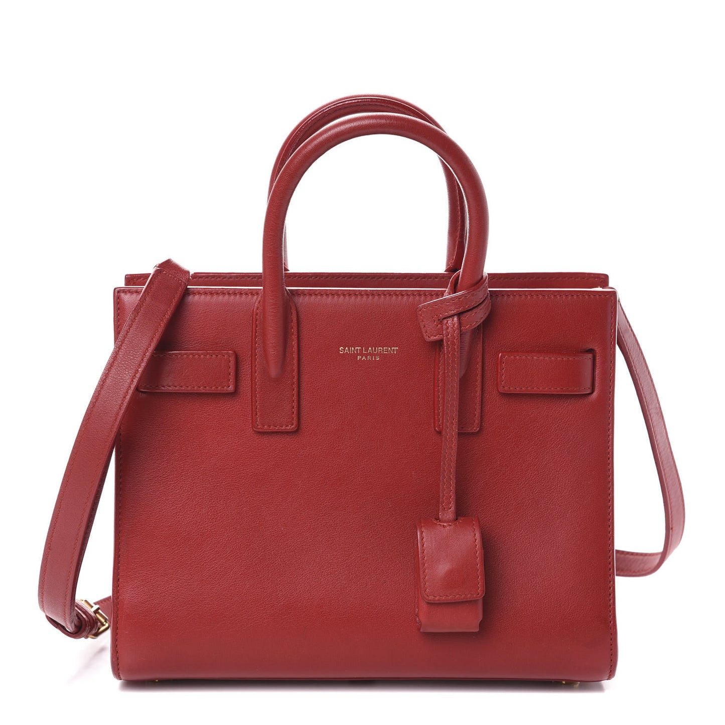 Calfskin Nano Sac De Jour Lipstick Red