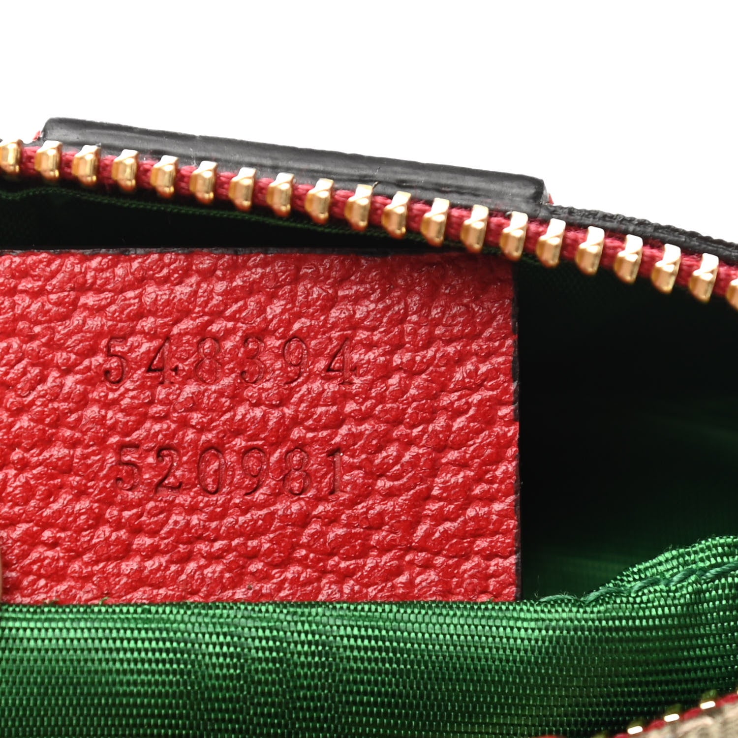 Gucci Soft GG Supreme Monogram Calfskin Small Ophidia Cosmetic Case Beige Ebony Hibiscus Red 7 of 8