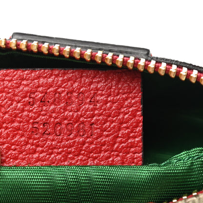 Gucci Soft GG Supreme Monogram Calfskin Small Ophidia Cosmetic Case Beige Ebony Hibiscus Red 7 of 8