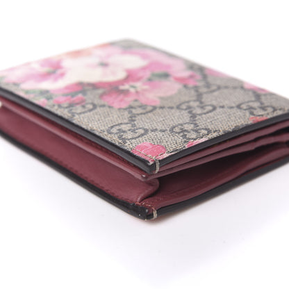 Gucci GG Supreme Monogram Blooms Card Case Beige Multicolor Dry Rose 7 of 12