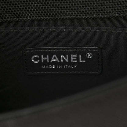 Chanel Canvas Quilted Small Fluo Boy Flap Black Grey Yellow 6 of 10