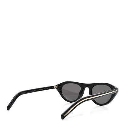 Prada Acetate Iconic Metal Plaque Sunglasses SPR B15 Black 4 of 7