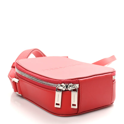 Salvatore Ferragamo Calfskin Logo Embossed Crossbody Bag Flame Red 4 of 8